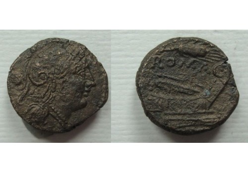 Romeinse republiek - uncia met Roma 215 voor Christus! (S2199)