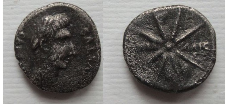 Augustus - denarius Komeet! (O2180)