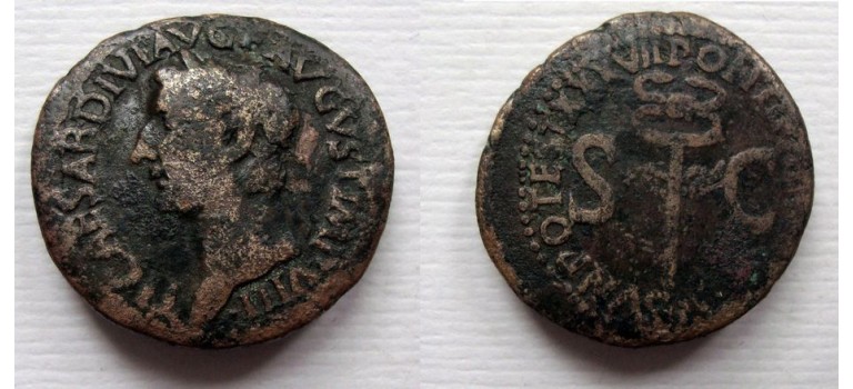 Tiberius - AS godenstaf (Caduceus) (S2155)