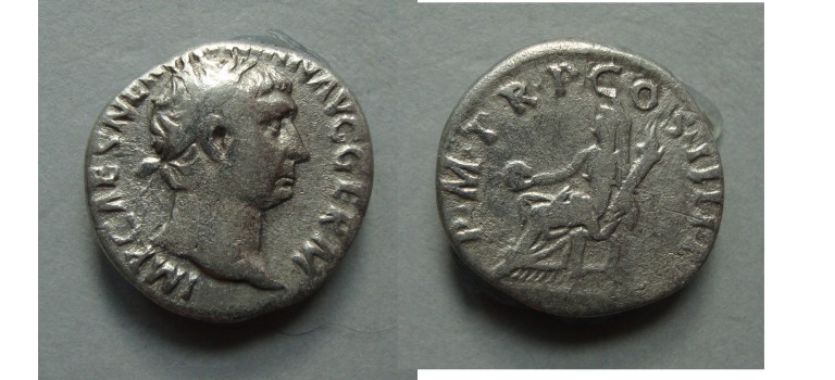 Trajan - denarius VESTA (F2036)