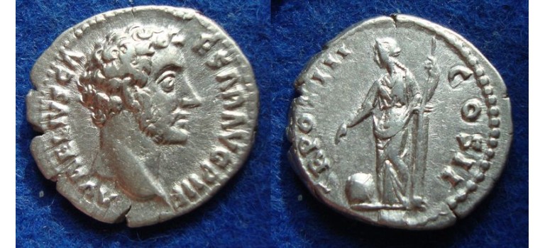 Marcus Aurelius- denarius PROVIDENTIA prachtige munt!  (o1907)
