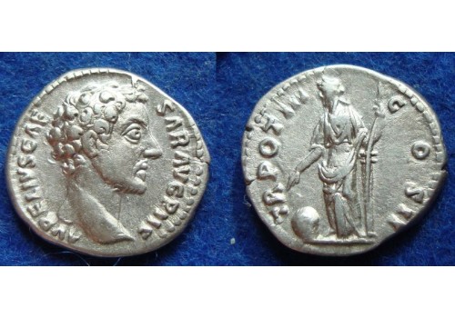 Marcus Aurelius- denarius PROVIDENTIA prachtige munt!  (o1908)