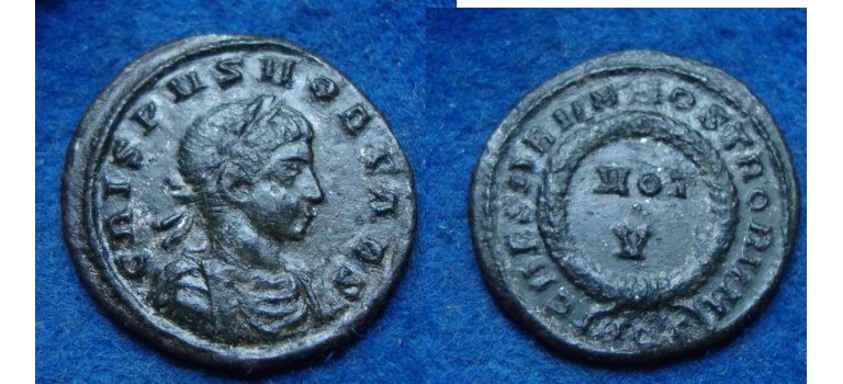CRISPUS- VOT V  AQUILEIA zeer zeldzaam R3! (01922)