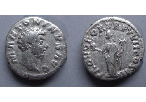 Marcus Aurelius- denarius PROVIDENTIA DEOR  (F2007)