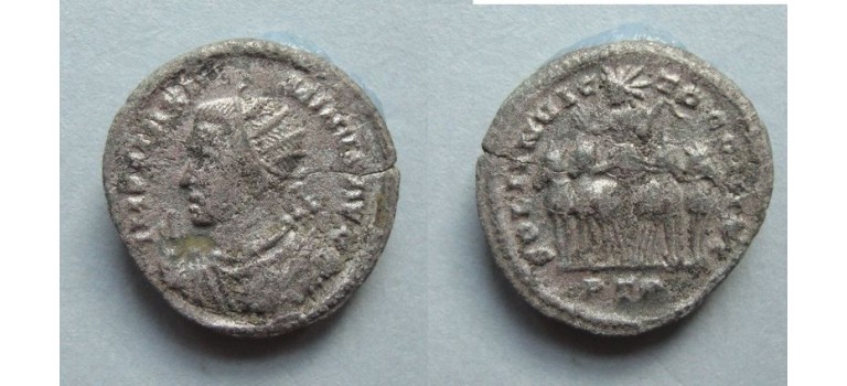 Maximinus II - SOLI INVICTO argenteus very rare R3 (F2014)
