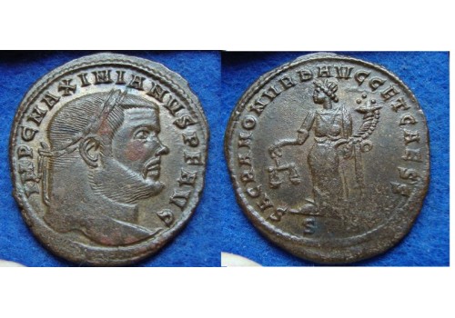 Maximianus  - Grootfollis SACRA MON prachtige glans (JUN1613)