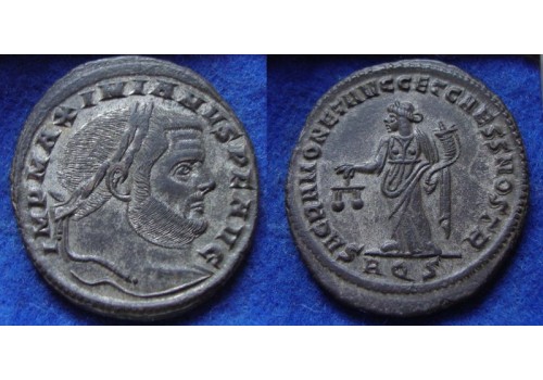 Maximianus  - verzilverde Grootfollis SACRA MON Prachtig EX-HESS DIVO! (N1983)