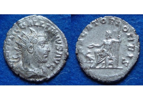 Gallienus - Jupiter, niet in RIC, zeldzaam (D1904) Gallienus - Jupiter, niet in RIC, zeldzaam (D1904)