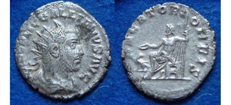 Gallienus - Jupiter not in RIC, rare (D1904)