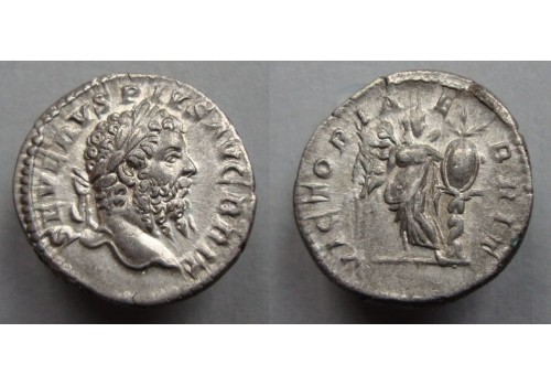 Septimius Severus - Victoriae BRIT denarius! (JA2032)