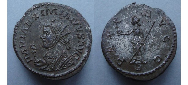 Maximianus  -  Antoninianus Pax schaarse buste ex Jean-Elsen! (JA2014)