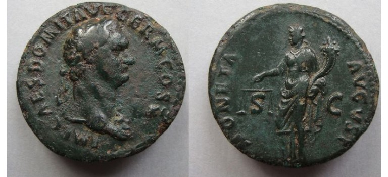 Domitianus- MONETA As ex-Jean Elsen (JA2021)