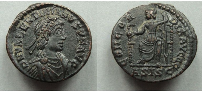 Valentinianus II - Roma op troon CONCORDIA AVGGG (JA2043) Valentinianus II - Roma op troon CONCORDIA AVGGG (JA2043)