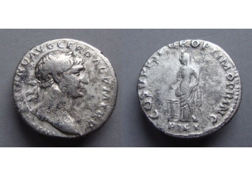 Trajanus - denarius PIETAS (JA2059)