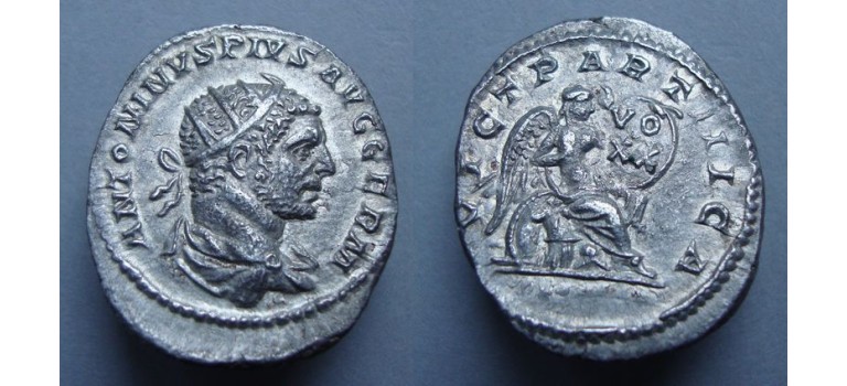 Caracalla - VICT PARTHICA very rare and interesting! (JA2070)