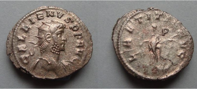 Gallienus -  Laetitia buste niet in RIC schaars! (JA2077)