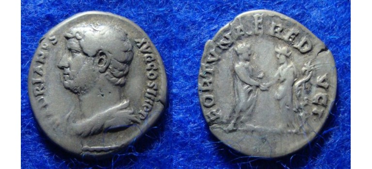 Hadrianus - FORTVNAE REDVCI buste niet in RIC, zeer zeldzaam! (S1718)