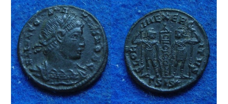 Constantius II -  gloria exercitus SISCIA extremely rare R5 (AU1917)
