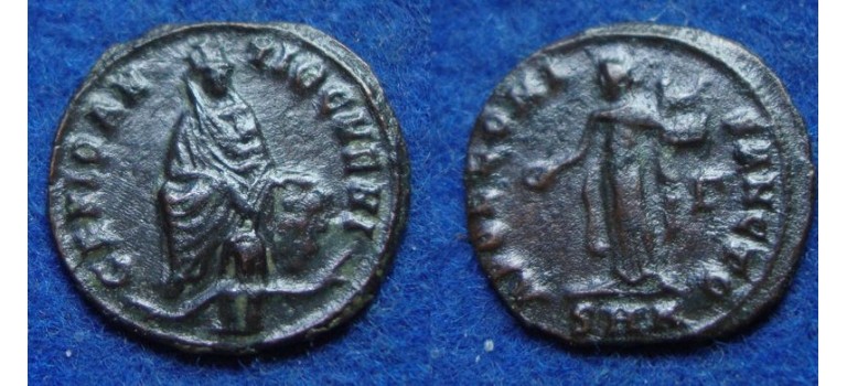 Maximinus II - Anonymous Issue during Christian persecutions INTERESTING and RARE (JUL1917)