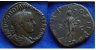 Gordian III- SESTERTIUS emperor with globe (JUL1920)