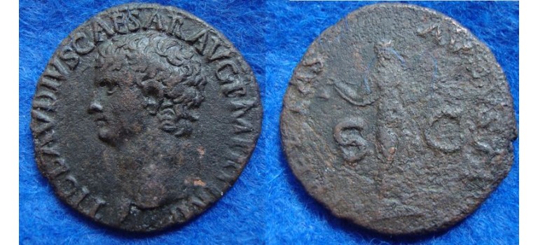 Claudius AS -  Libertas Avgvsta, nice portrait!  (JUN1912)