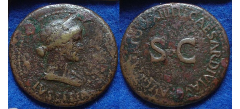 Livia - Vrouw van augustus IVSTITIA schaars (JUN1930)