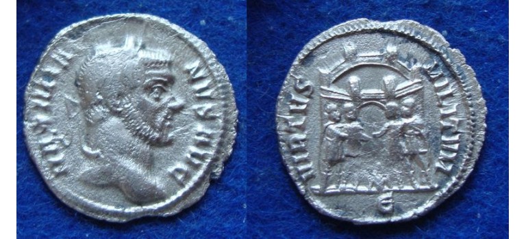 Maximianus  -  Argenteus Maximianus zeldzaam! (JUN1945)