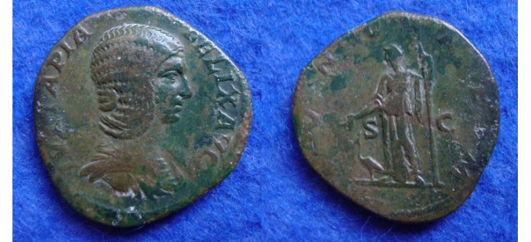 Julia Domna - Juno sestertius ZELDZAAM! (JUN1946)