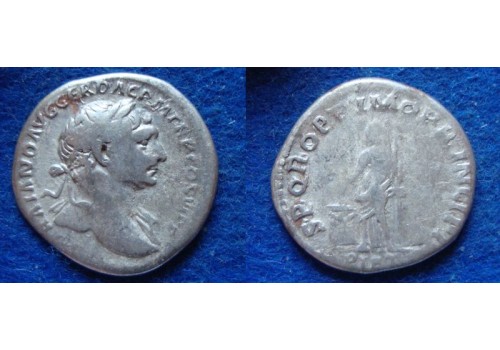Trajanus - denarius PIETAS (ME1901)