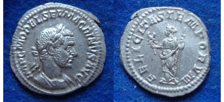 Macrinus -  FELICITAS denarius (ME1905)