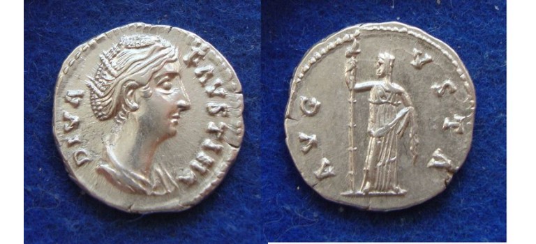 Faustina I - CERES denarius as minted (ME1919)