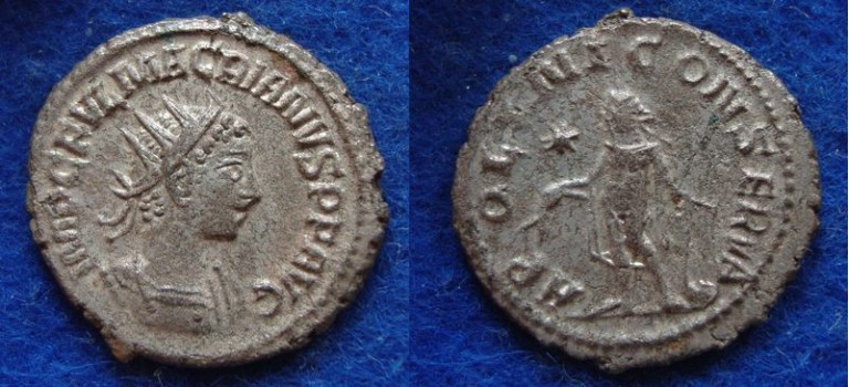 Macrianus - rare emperor APOLLINI (ME1935) Macrianus - rare emperor APOLLINI (ME1935)