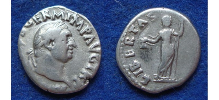 Vitellius - denarius LIBERTAS zeldzaam! (AP1914)