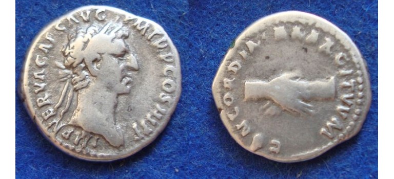 Nerva - denarius HANDDRUK (AP1943)
