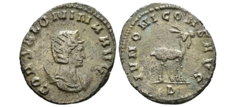 Salonina - Zoo series stag-goat, not in RIC! (AP1944)