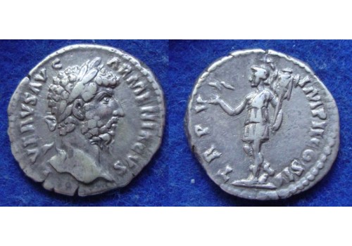 Lucius Verus - ROMA denarius (JUL1909) Lucius Verus - ROMA denarius (JUL1909)