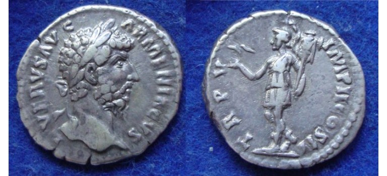 Lucius Verus - ROMA denarius (JUL1909)