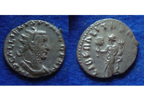 Gallienus -  LIBERALITAS verzilverde munt  UNIEK! (JUL1923)