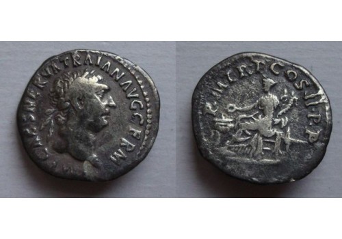 Trajanus - denarius concordia vroege munt! (JA2185)