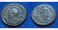 Licinius II - with shield, spear and helmet (D1854)