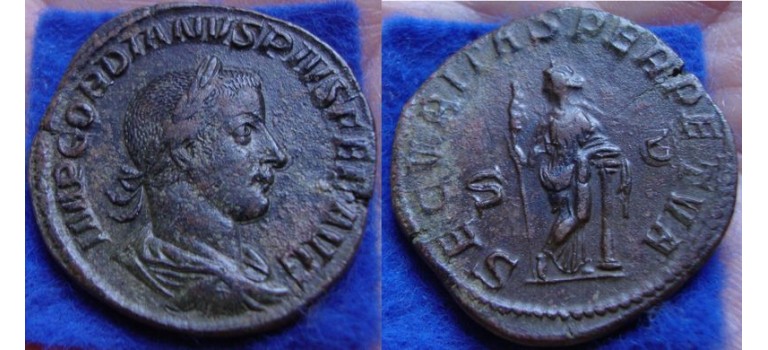 Gordian III- SESTERTIUS Securitas! (JA1925)