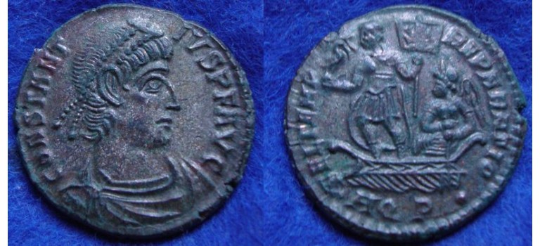 Constantius II -   Fel Temp emperor on galley Aquileia! (JA1926)