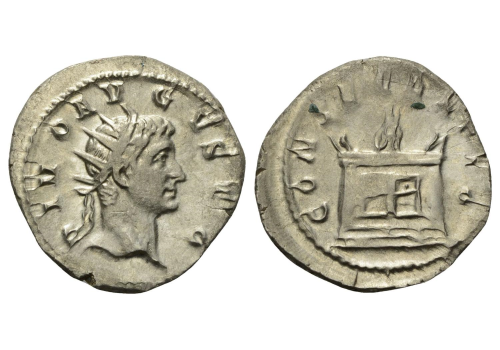 Augustus - DIVO AVGVSTO zeldzaam en gewild! GESLAGEN ONDER TRAJAN DECIUS (JA1916)