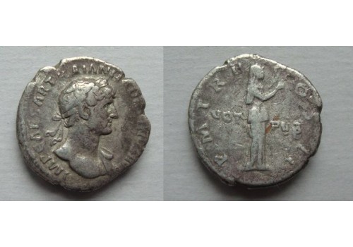 Hadrianus  -  VOT PVB denarius  (F21100)