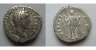 Antoninus Pius - VIRTVS AVG denarius (F21110) 