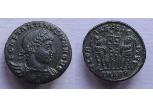 Constantinus II - gloria exercitus Nicomedia zeer zeldzaam R4 (F21118)