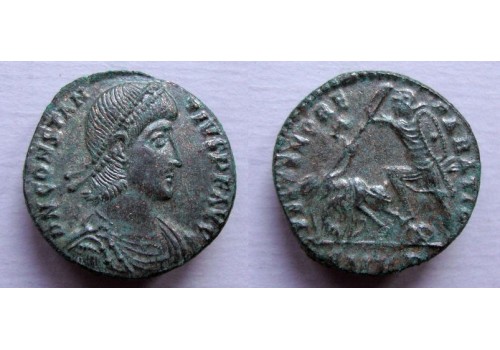 Constantius II - Gevallen ruiter, verzilverd! (F21120)