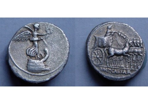 Augustus - denarius  vierspan! (F2124)