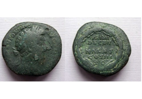 Marcus Aurelius- Sestertius viering 10 jaar regeren schaars (F2129) Marcus Aurelius- Sestertius viering 10 jaar regeren schaars (F2129)