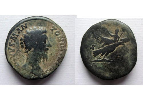 Marcus Aurelius - DIVUS Marcus Aurelius op Adelaar! zeldzaam! (F2130) Marcus Aurelius - DIVUS Marcus Aurelius op Adelaar! zeldzaam! (F2130)